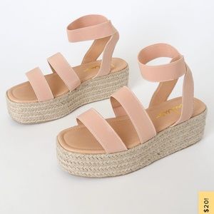 Lulu’s Rayne Light Nude Espadrilles